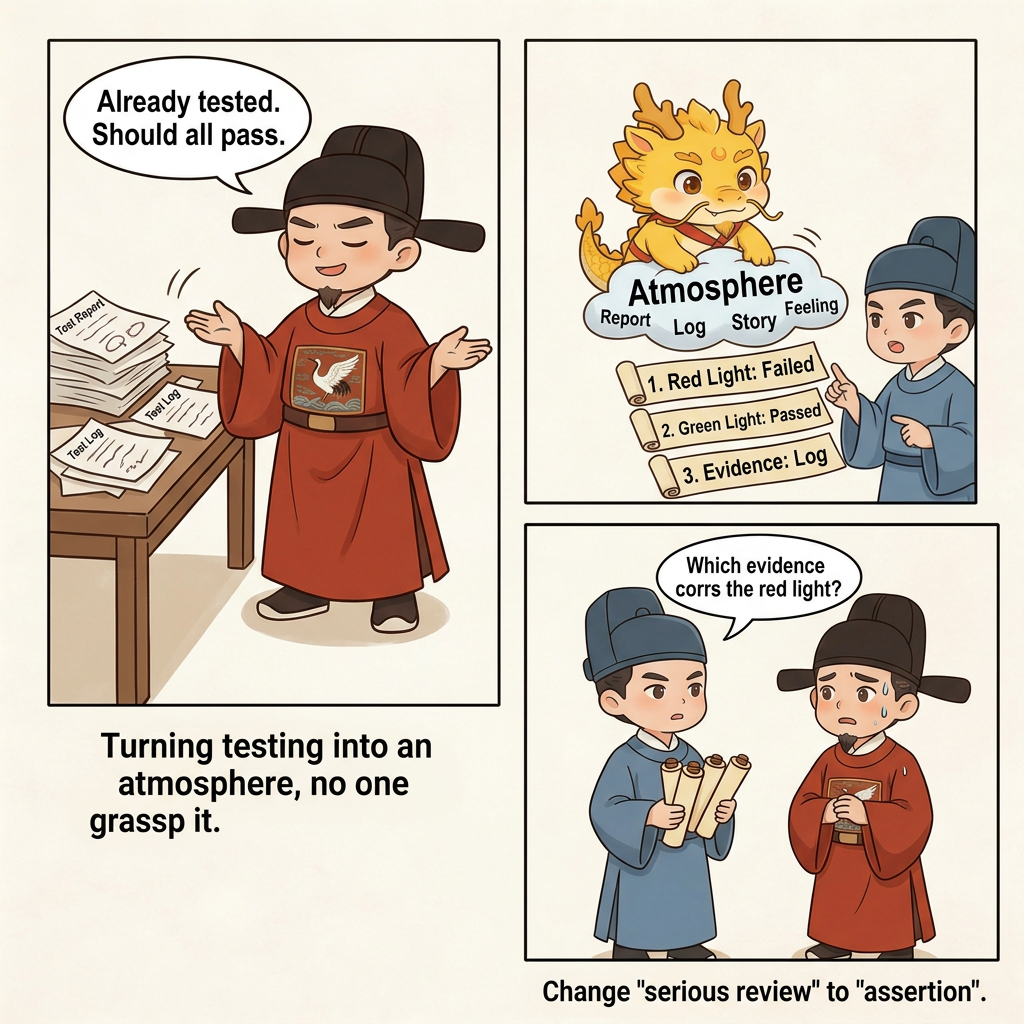 Turn “I tested it” into assertions