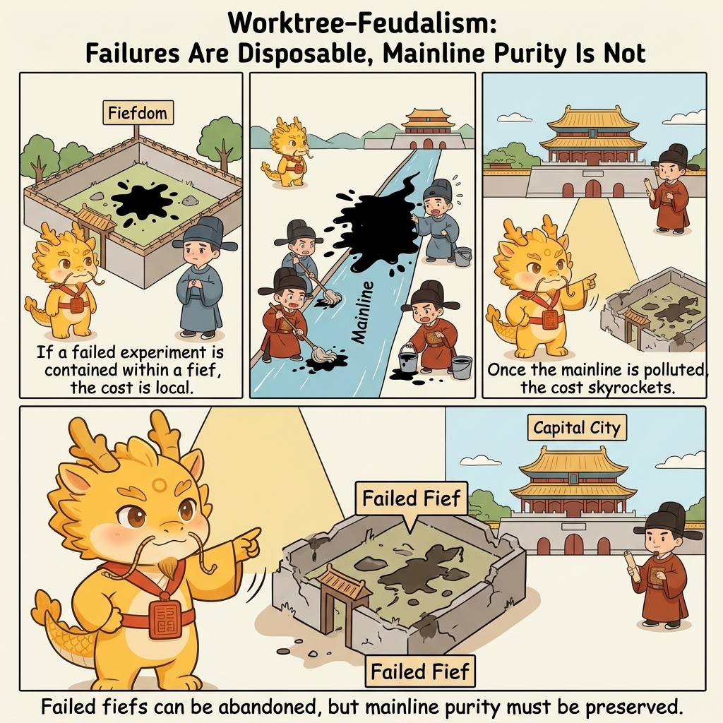 Failed fiefs may be discarded; mainline purity may not be