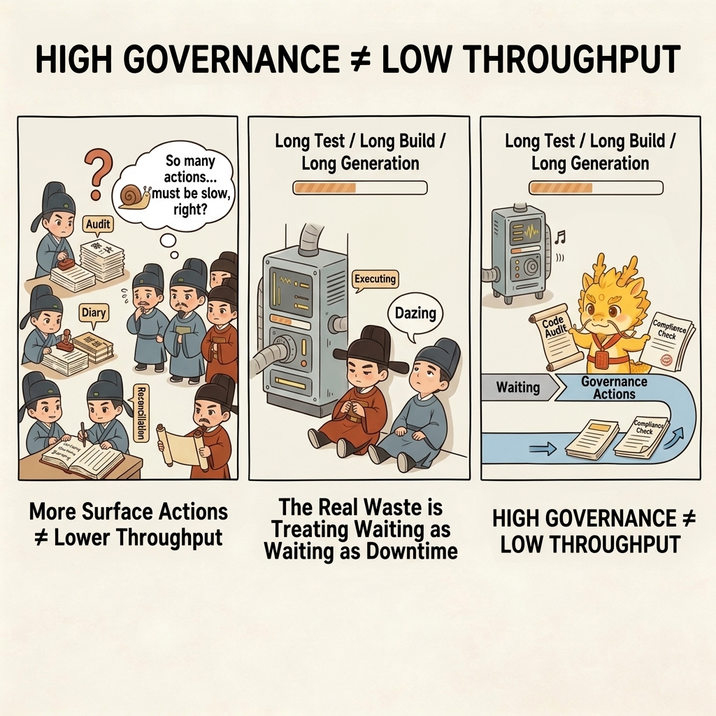 High governance does not equal low throughput