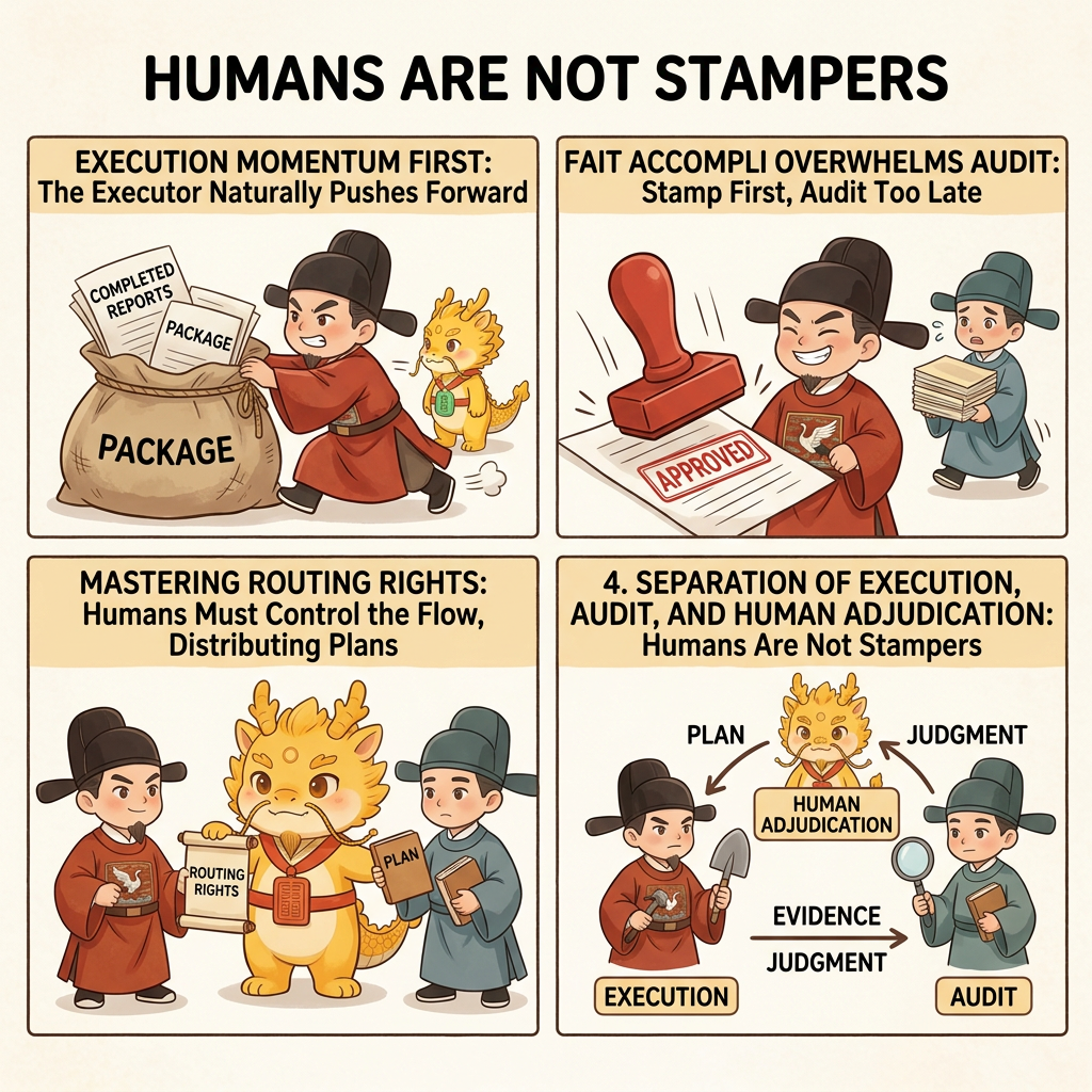Humans are not stamp-officers