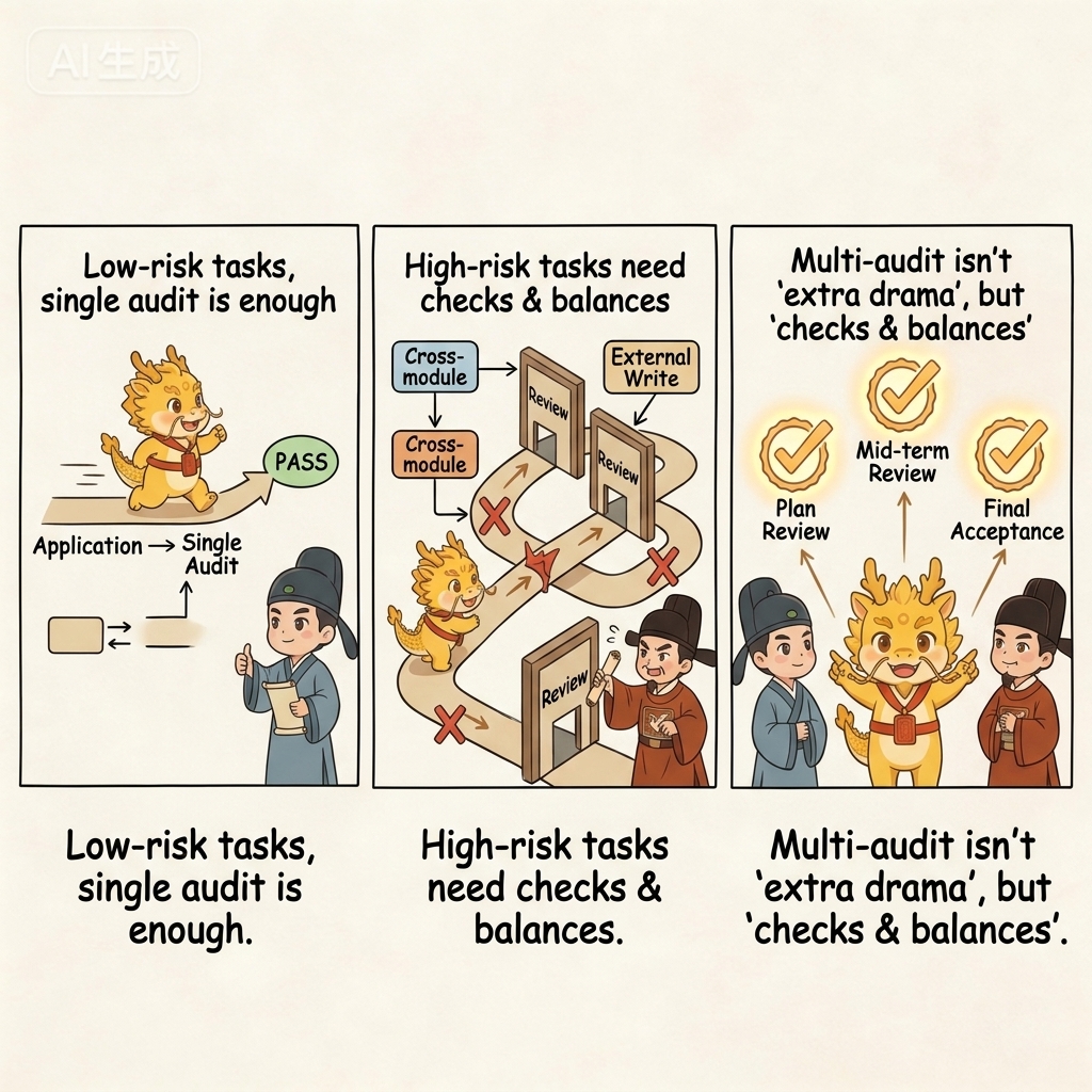 Multi-audit is not theatrical overkill, but extra balancing power