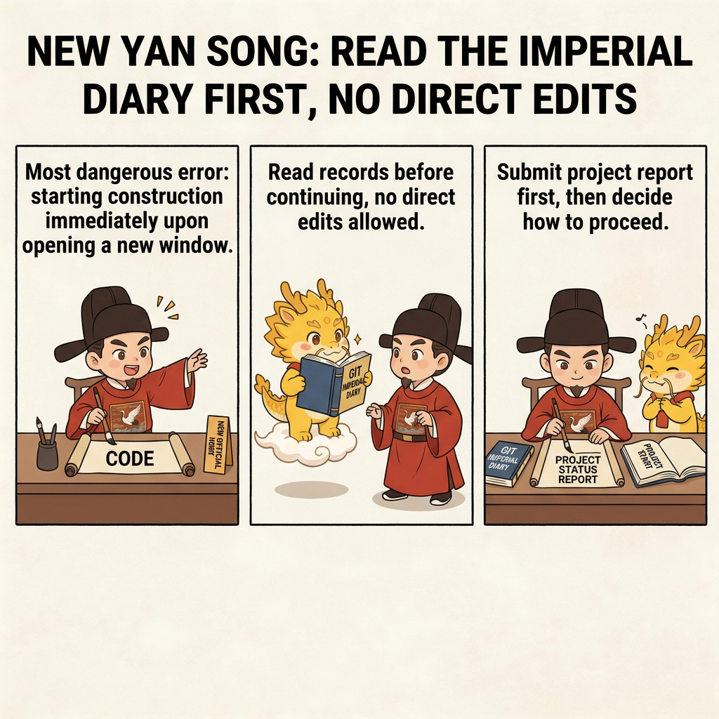 The new Yan Song reads the chronicles first and does not start coding immediately