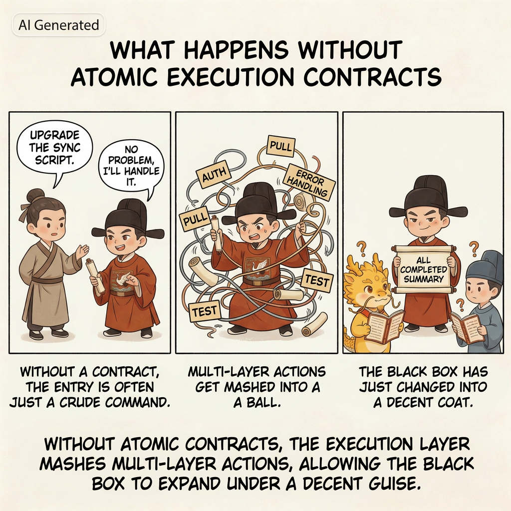 What happens without an atomic execution contract