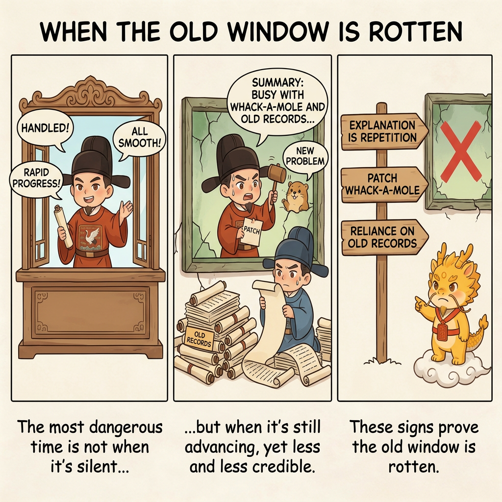 When the old window has already decayed