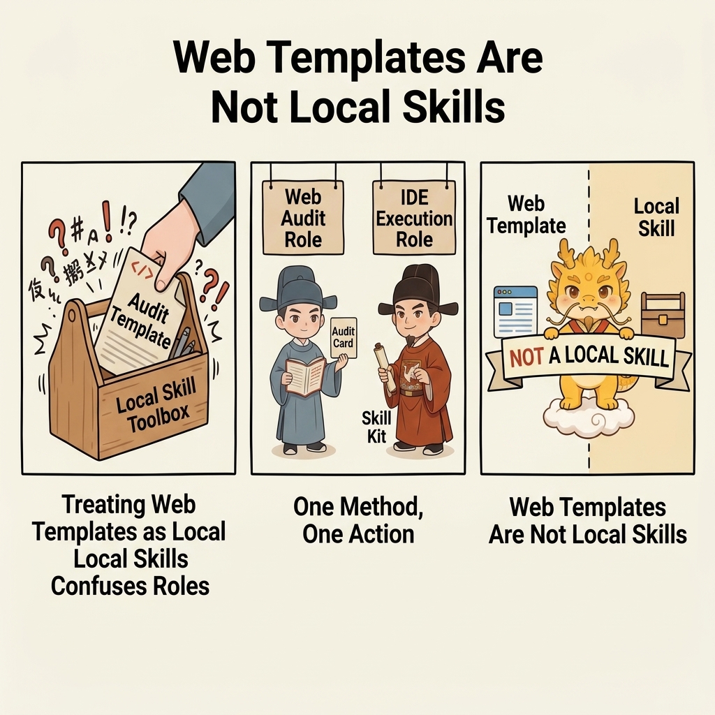 Web templates are not local skills