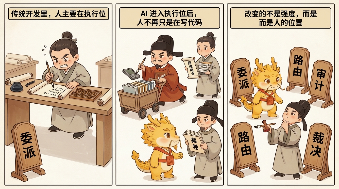 AI 改变的不是工具强度，而是人的位置