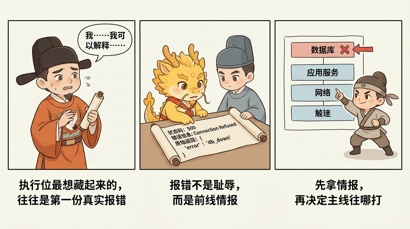 真实报错是情报，不是耻辱