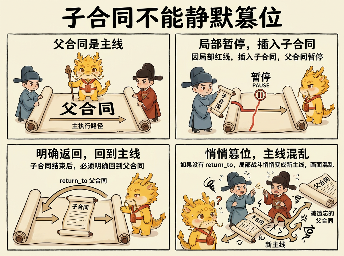 父合同为什么不能被子合同静默替代