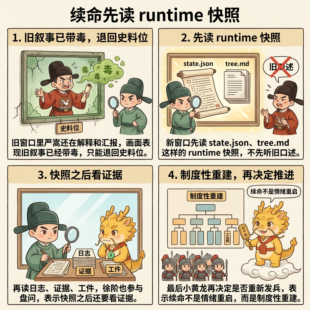 续命先读 runtime 快照