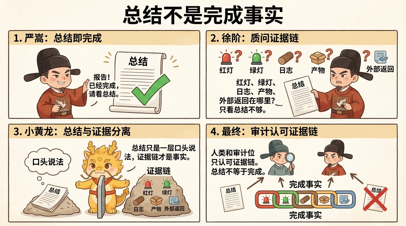 总结不是完成事实